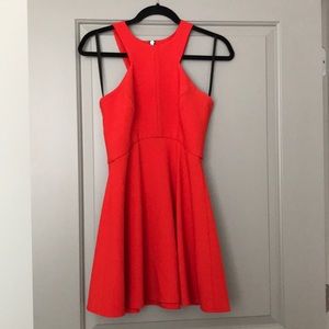 Red Fit and Flare dress